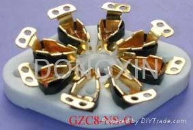 GZC8-NS(GZC8-NS-G) 8-pin plain ceramic socket 3
