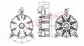 TUS8PC8C(TUS8PC8C-G)型瓷质八脚管座