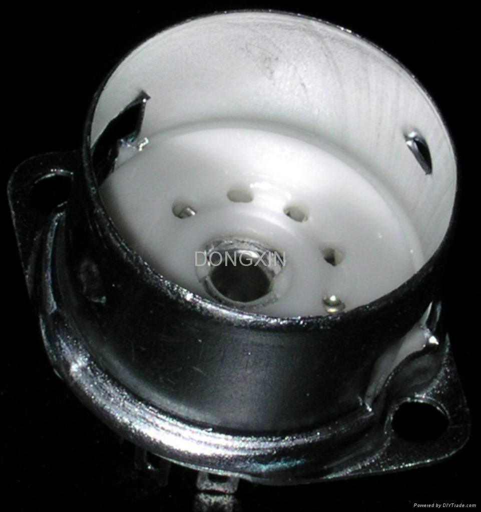 GZC9-F-B(GZC9-F-B-G) 9-pin ceramic socket with shield base 2