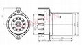 GZC9-F-Y2 9-pin ceramic socket with shield base 3