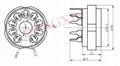 GZC9-Y-2(GZC9-Y-2-G)型瓷质九脚管座 3