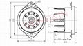 GZC9-Y-13 9-pin ceramic socket