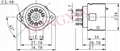 PCP9-1 9-pin bakelite socket with shield base 3