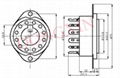 GZC12-F 12-pin ceramic socket