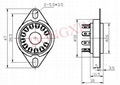 GZC12-F-A 12-pin ceramic socket