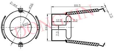 Retainer for 8-pin tube 4