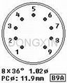 GZS9CPC(GZS9CPC-G) 9-pin phenolic tube socket