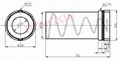 Aluminum shield for 9-pin tube 3