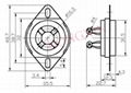 GZC4-C-2(GZC4-C-2-G) 四脚瓷质搭棚管座 3