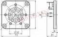 GZC5-C(GZC5-C-G) 型瓷质五脚管座 2