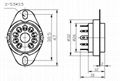 GZC9-1S(GZC9-1S-G) 9-pin ceramic socket 3