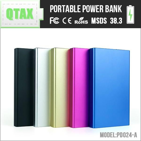 8000 mah universal mobile power bank 