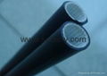 silicone sleeve coated fiberglass