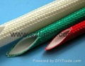 Fiberglass sleeve with silicone rubber