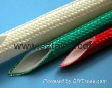 Fiberglass sleeve with silicone rubber coated