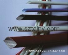 Fiberglass sleeve with silicone rubber coated 4