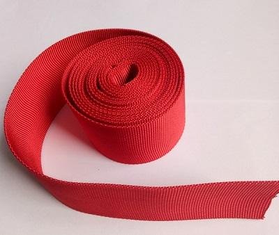 Black Polyester Hollow Webbing ,Yellow Woven Webbing For Hydraulic Pipes