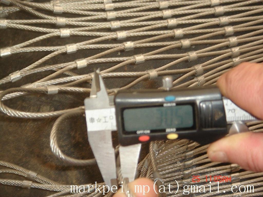304 Hand-woven Stainless Steel Wire Rope Mesh for stair frames 3