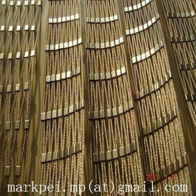 Architectural Design wire rope mesh,stainless steel wire rope with ferrule 2