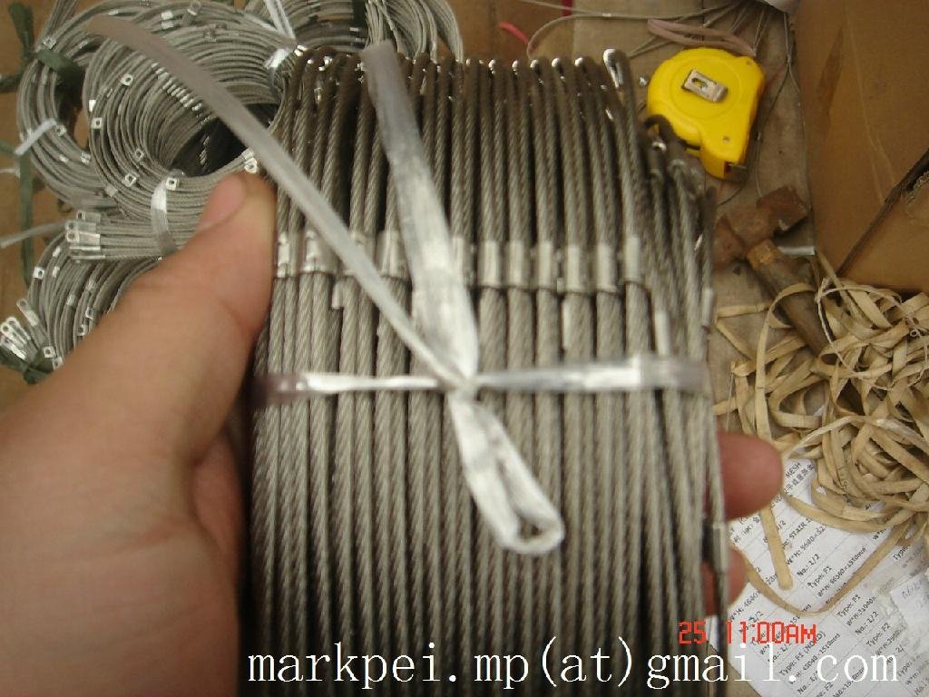 ss 304/316 stainless steel wire rope mesh/ for architectural purposes 5