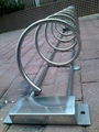 高腳不鏽鋼螺旋式自行車停車架