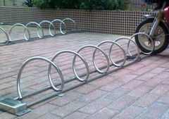 东莞不锈钢螺旋式自行车停车架