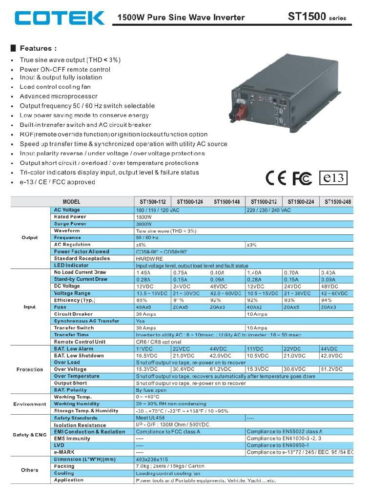 DC-AC Inverter,  ST series 5