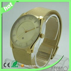 Fashion watch gold watch simple watch 