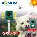 2015 hot sale motion active solar animal bird deterrent  2