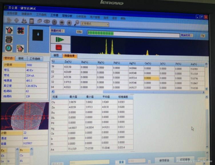 XRF Gold tester/Jewelry Test Analytic Machine 3