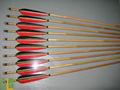 Bamboo hunting arrows with real turkey fletchings 4