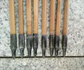 Bamboo hunting arrows with real turkey fletchings 5