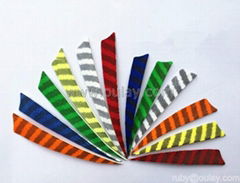Turkey fletchings parabolic&shield shapes with various colors
