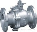 2PC Stainless Steel Flanged Floating Ball Valve SUS304, 316.16mpa Dn100mm