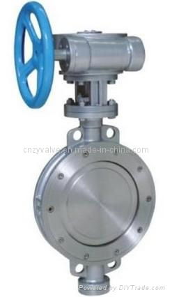 Two-Way Sealing Flanged Butterfly Valve with Double Eccentric