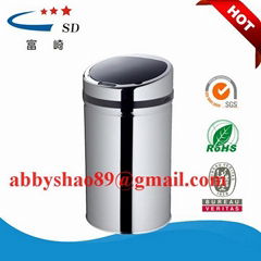 Hotel Garbage Bin auto dustbin  metal dustbin