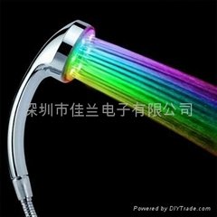 LED shower  head with lights 