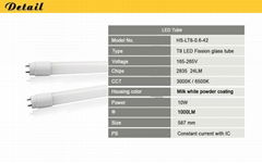 Plastic material Lamp body T8 fluorescent lamp