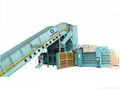 Horizontal Waste Paper Baling Machine  with conveyor 2