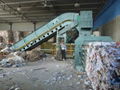 Horizontal Waste Paper Baling Machine  with conveyor 3