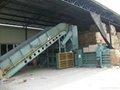 Horizontal Waste Paper Baling Machine  with conveyor