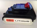 Used BLACK&DECKER LBXR16 cell power tool Lithium ion rechargeale battery 16v 2