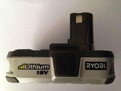 Used Ryobi P103 battery power tool lithium ion rechargeable battery cell 18V 24W