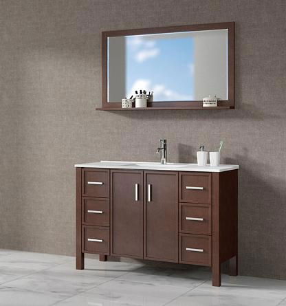 North American Style Solid Oak Carcase Material Bathroom Cabinets (K-M003)