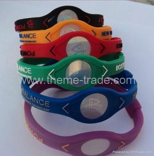 Power Balance NBA teams Bracelet Silicone Wristband PB with retail box 3