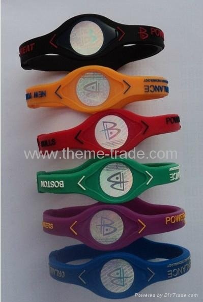 Power Balance NBA teams Bracelet Silicone Wristband PB with retail box 4