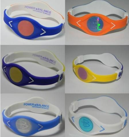 Dual Color Power Balance Splicing Bracelet Games wristbands with Retail Box