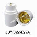 B22-E27 conversion lamp holder 1