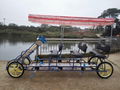 Quadricycle Family Pedal Tandem Surrey Bike 4 Seater Bike Sale 5