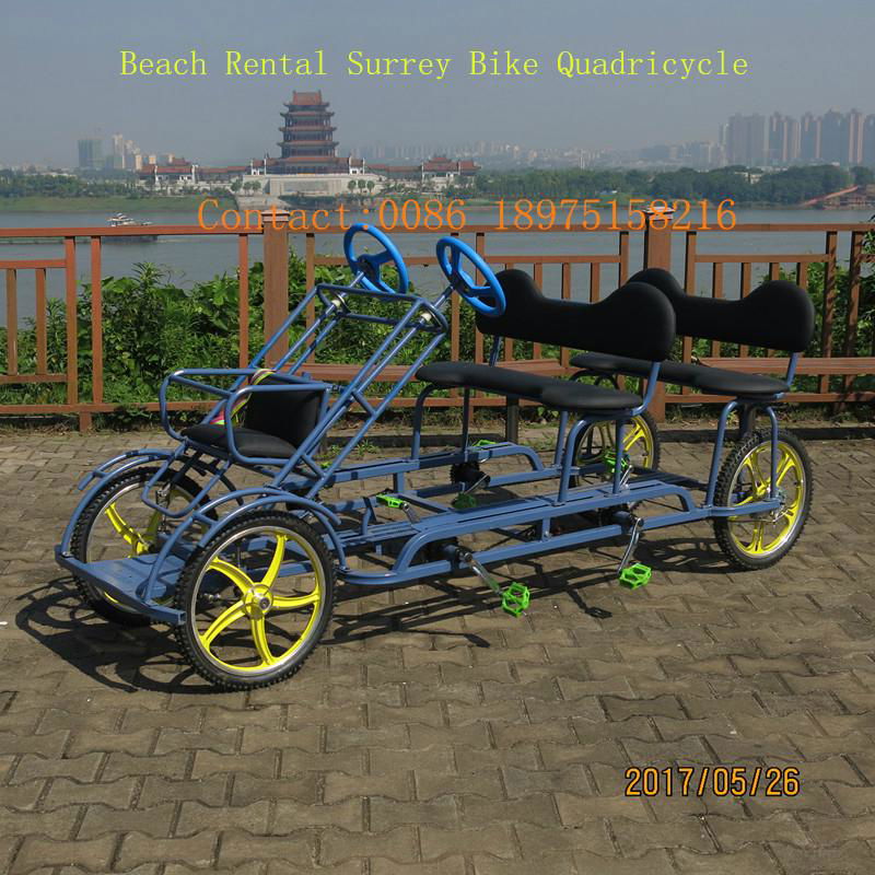 Park Rental Used Mutil Passengers Pedal Bikes 4 Wheel Quadricycle for Sale  - TE-SA08 - TOP ENERGY (China Manufacturer) - Bicycle - Vehicles